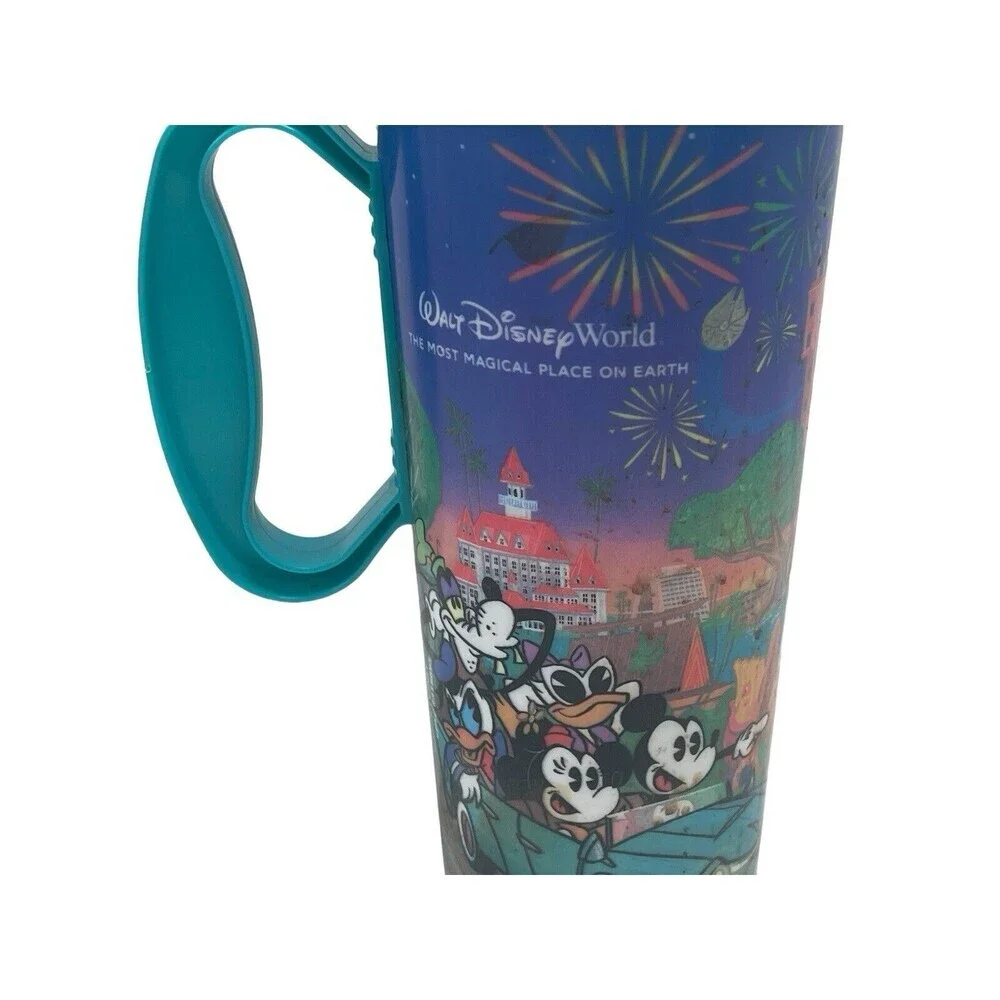 2024 Walt Disney World Resort Reusable Refillable Mug Mickey & Friends- BLUE